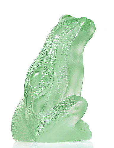 Lalique Rainette Frog, light green