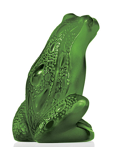 Lalique Rainette Frog, lime green