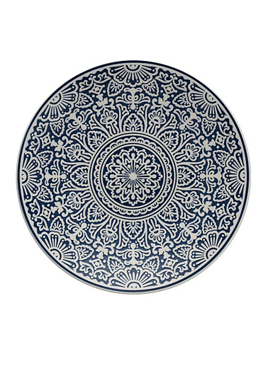 Fortessa Stoneware Havana Blue Coupe Salad Plate, Single