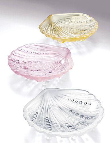 Lalique Small Vanity Bowl Scallop, Clear