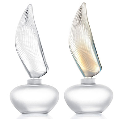 Lalique Crystal, Crystal Perfume Bottle Shell Opalescent