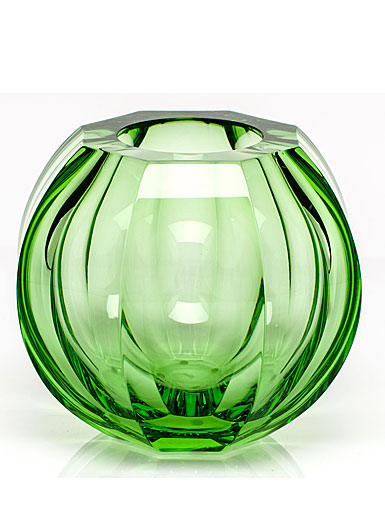 Moser Crystal Beauty 5.9" Vase, Ocean Green