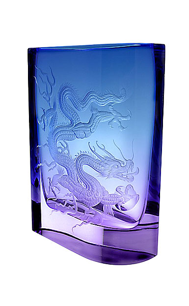 Moser Crystal 11.8" Dragon Vase, Limited Edition