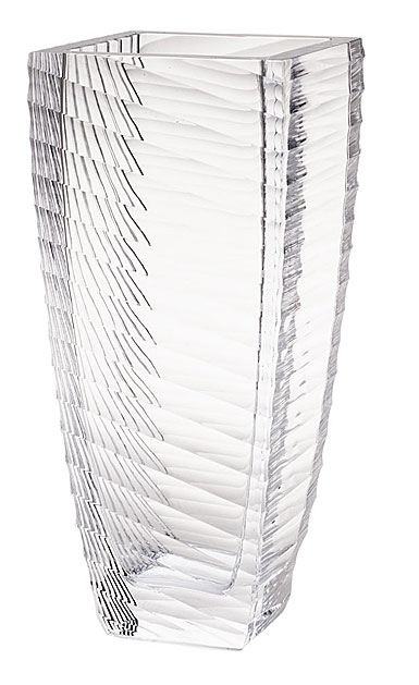 Moser Crystal Interfere Vase 13.7" Clear