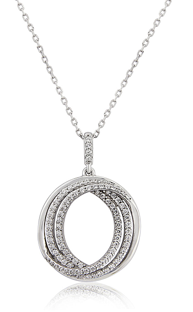 Waterford Jewelry Sterling Silver Triple Circle Open Centre Pendant