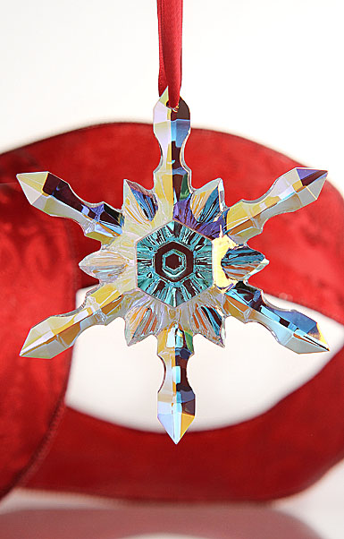 Baccarat Iridescent Snowflake Ornament 