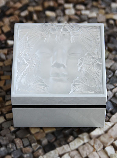 Lalique Woman Mask Box, White
