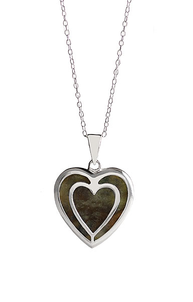 Cashs Ireland, Connemara Marble Heart Necklace