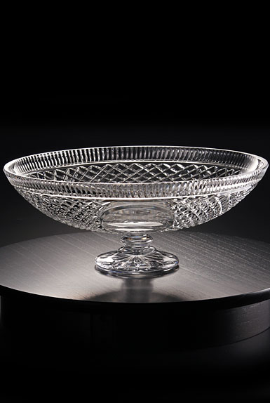 Cashs Ireland, Crystal Trophy, 16 1/2" Blank Panel Footed Bowl