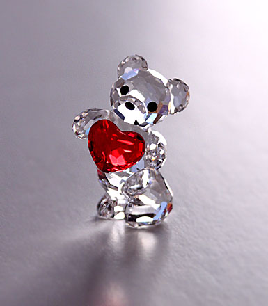 Swarovski Kris Bear, A Heart for You | Crystal Classics