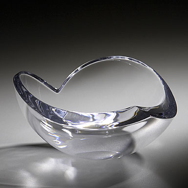 Nambe Crystal 8 heart bowl