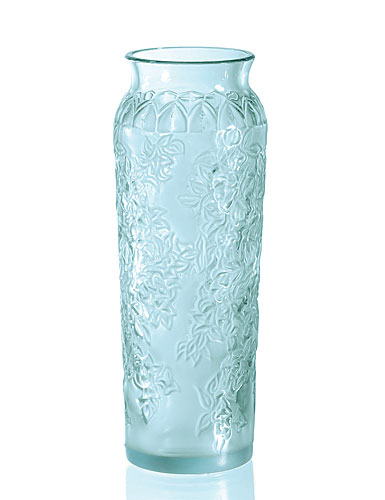Lalique Blossom Vase, Blue