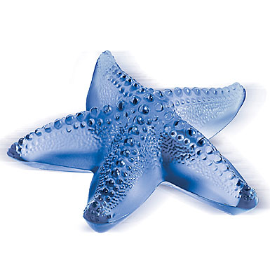 Lalique Oceania Starfish, blue