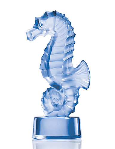 Lalique Seahorse, blue