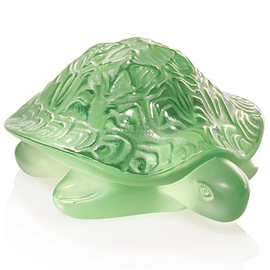 Lalique Sidonie Turtle, green
