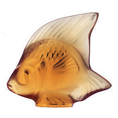 Lalique Fish, Amber #7