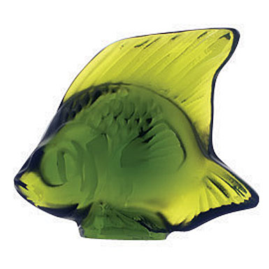 Lalique Lime Green Fish, #9