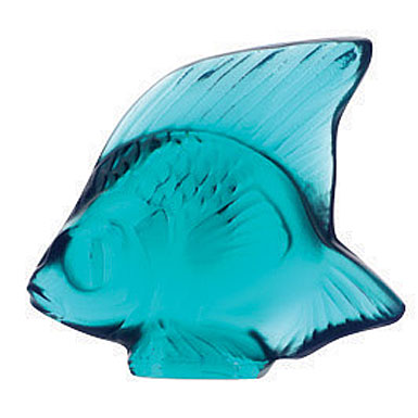 Lalique Light Turquoise Fish, #23