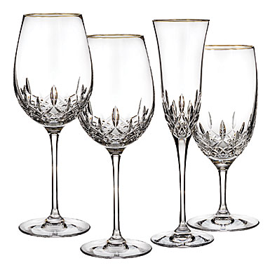 Waterford Lismore Essence Gold Stemware