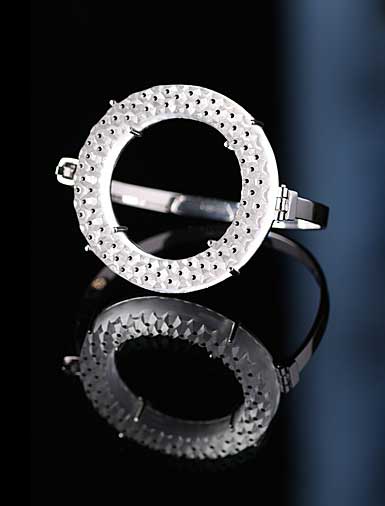 Lalique Cactus Round Bracelet, Silver