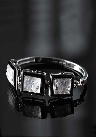 Lalique Arethuse Bracelet, Black, Large
