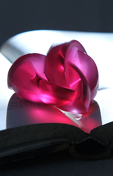 Lalique Fuchsia Heart