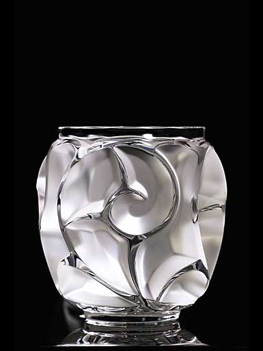 Lalique Tourbillons Clear Vase, Small