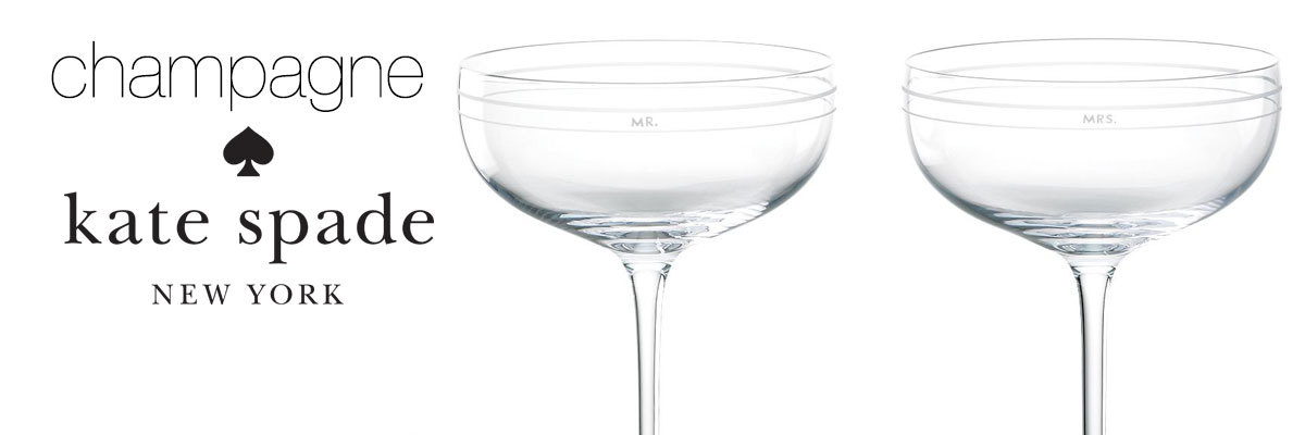 kate spade new york champagne flutes | Crystal Classics