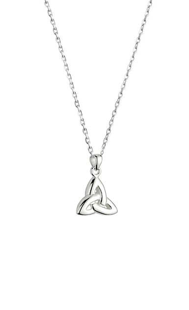 Cashs Ireland, Sterling Silver Trinity Knot Pendant Necklace