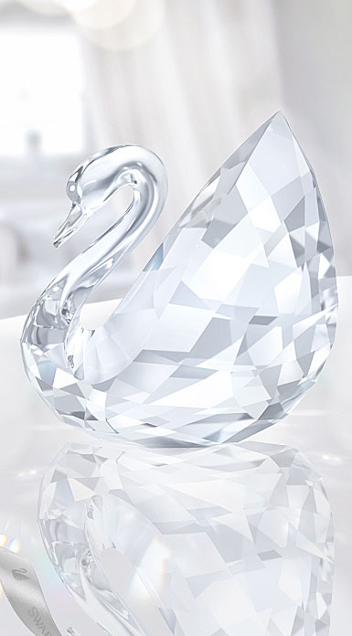 Swarovski Crystal Large Swan Sculpture