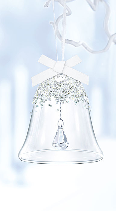 Swarovski Crystal, 2017 Annual Christmas Bell Crystal Ornament