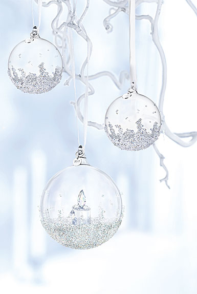 Swarovski 2017 Annual Christmas Ball Ornament Set