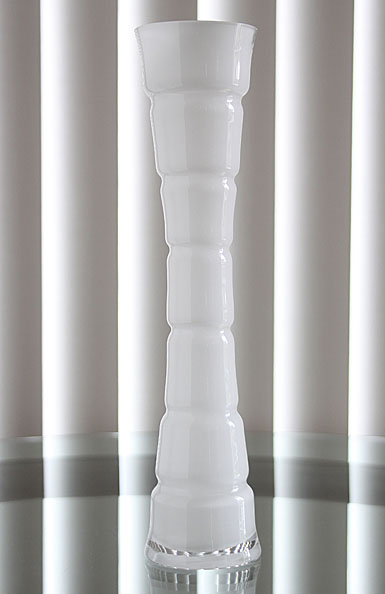 Sea Glasbruk Bamboo Vase, White - Special!