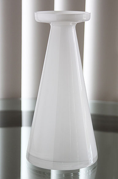 Sea Glasbruk Stryke Vase/Candleholder, White - Special!