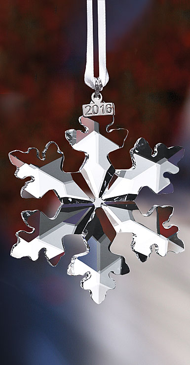 Swarovski 2016 Annual Edition Ornament, Snowflake, 25th Anniversary Celebration