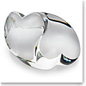 Steuben Hearts Embrace Paperweight