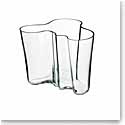 Iittala Alvar Aalto 6 1/4" Vase, Clear