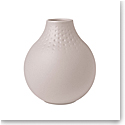 Villeroy and Boch Manufacture Collier Beige Vase Small Perle