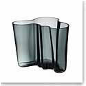 Iittala Alvar Aalto 6 1/4" Vase, Dark Grey