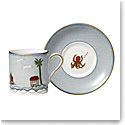 Wedgwood Sailors Farewell Espresso Cup and Saucer Set