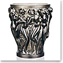 Lalique Bacchantes 9.5" Vase, Bronze