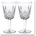 Waterford Crystal, Classic Lismore Goblet, Pair