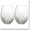 Waterford Crystal Giftology Lismore Essence Stemless Red Wine, Pair