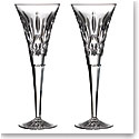 Waterford Crystal Lismore Classic Toasting Flutes, Pair