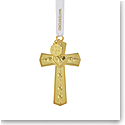 Waterford Cross Golden Ornament