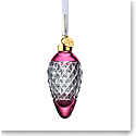 Waterford Crystal 2021 Lismore Drop Ornament Hope Cranberry