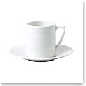 Wedgwood Jasper Conran White Strata Coffee Cup and Saucer