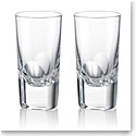 Rogaska Crystal Manhattan Vodka Shot Glasses, Pair