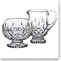 Waterford Crystal, Lismore Footed Sugar And Creamer