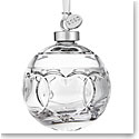 Waterford Crystal Times Square 2023 Dated Ball Ornament, Gift of Love